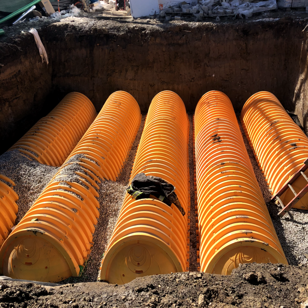 underground detention tanks, underground directional boring